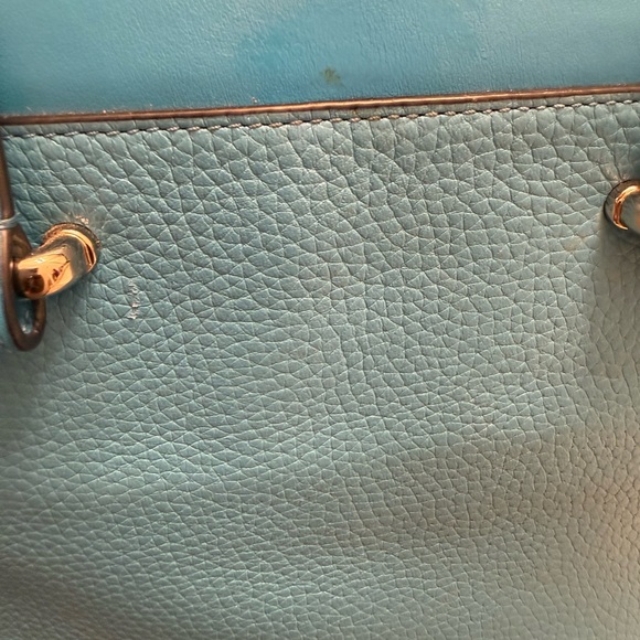 Authentic Coach Blue Swagger Bag - Picture 5 of 11